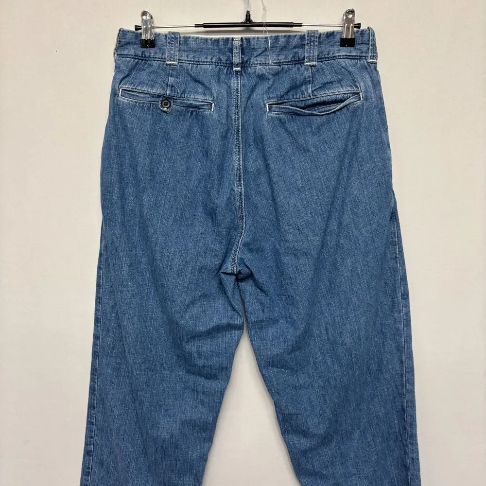 J. Crew Oarsman Men Classic Trouser Jeans Size 32x30 Blue Denim SP25 D125 -10
